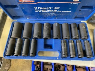 Westward 1/2"Dr Socket Set