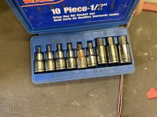 Westward 1/2"Dr Socket Set