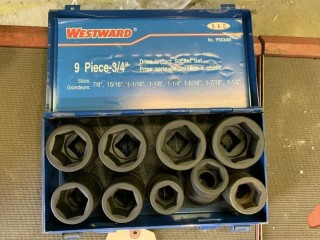 Westward 3/4"Dr Impact Socket Set