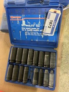 Westward 1/2"Dr Incomplete Socket Set