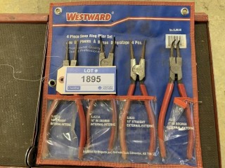 Westward Snap Ring Plier Set