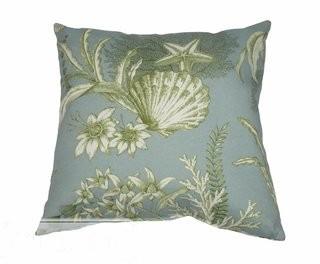 Swan Fabrics The Sea Outdoor Throw Pillow (SWDP1076)