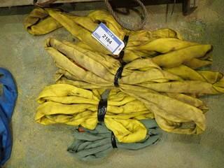 (3) Tuflex 12ft slings (1) Tuflex 8ft Sling