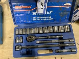 Westward 1/2in Drive Socket Set