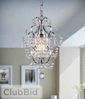 Willa Arlo Interiors Gates 1-Light Crystal Chandelier (WRLO7593)