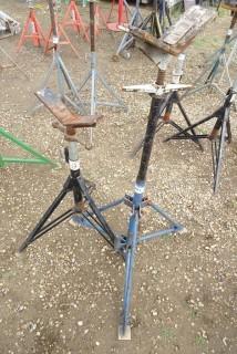 Quantity of (2) Metal Stands and  V-Brackets