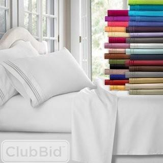Charlton Home Clara Clark 1800 Thread Count Sheet Set - Queen - Navy(CHLH3351_16395989_16396011)