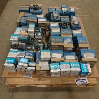 Quantity of Bearing Pillow Blocks and Bearings (Assorted)