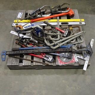 Quantity of Tools, C Clamps, Levels and Hammers