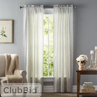 Zipcode Design Zephyrine Damask Semi-Sheer Rod pocket and Tab top Curtain Panels (ZPCD5720_24428944_24428945)