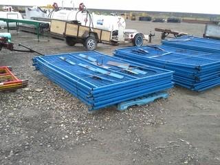 (11) Standing Fence Panels 10' X 68". 