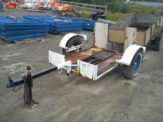 46" X 6'  Single Axle Custom Trailer. 