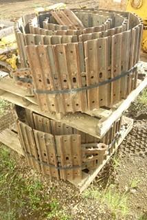 Set of (2) Steel Tracked Under Carriage Tracks, Triple Bar Grouser