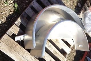 Quantity of (2) Unused Alum. Trailer Fenders