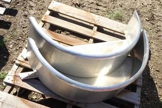 Quantity of (2) Unused Alum. Trailer Fenders