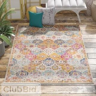 Mistana Hillsby Orange/Blue Area Rug 2' x3'(MTNA2928_22618378)