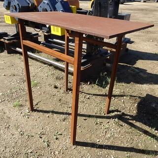 Steel Table 4'6" x 2'11"  - 4'4" tall