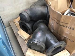 Lot of 6" Y Joints & Swep DP300 Evaporator