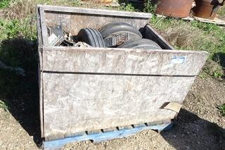 Quantity of (7) Tires c/w alternator and parts for Nodwell