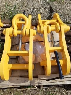 Qty Of (2) 25-Ton And (2) 5-Ton I-Beam Clamps 