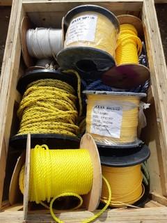 Qty Of Assorted Size Spools Of Rope 