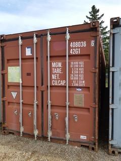 40ft Storage Container *Note: Contents Not Included, Buyer Responsible For Load Out*