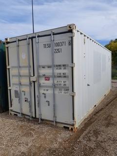20ft Storage Container *Note: Contents Not Included, Buyer Responsible For Load Out, Item Cannot Be Removed Until 12PM September 25 Unless Mutually Agreed Upon* 