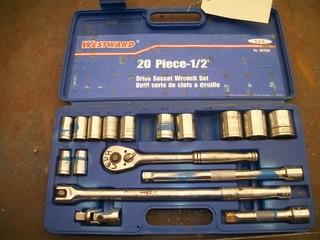 Westward 1/2" Dr Incomplete Socket Set