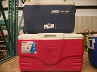 Qty Of (2) Coleman Coolers