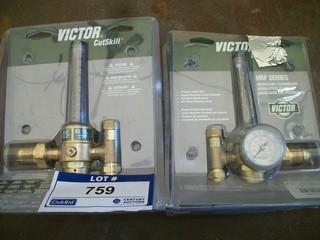 Qty Of Victor Cutskill HRF Series Regulator/Flow Meters