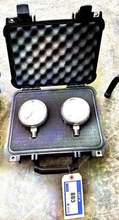 Qty Of (2) Pelican 1400 Case Pressure Gauges