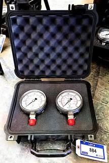 Qty Of (2) Pelican 1400 Case Pressure Gauges