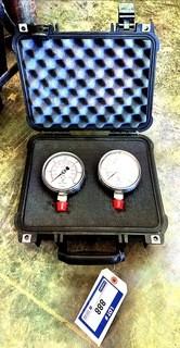 Qty Of (2) Pelican 1400 Case Pressure Gauges