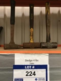 Qty Of (3) 4lb Sledge Hammers