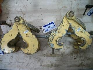 Qty Of (2) 5-Ton Beam Clamps