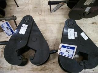 Qty Of (2) 10-Ton Beam Clamps