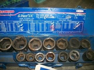 Westward 3/4 in Dr Socket Set