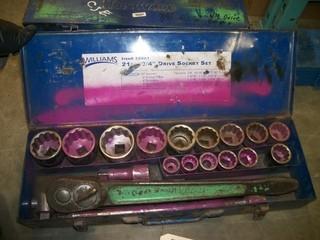 3/4 in Dr Socket Set