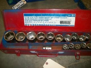 Jet 3/4 in Dr Socket Set