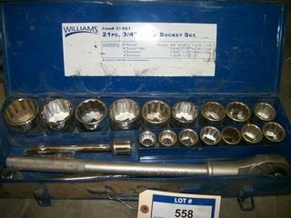 3/4 in Dr Socket Set