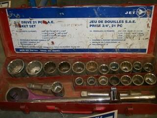 Jet 3/4 in Dr Socket Set