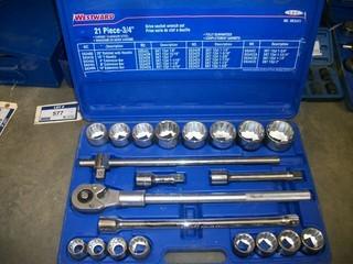 Westward 3/4" Dr Socket Set