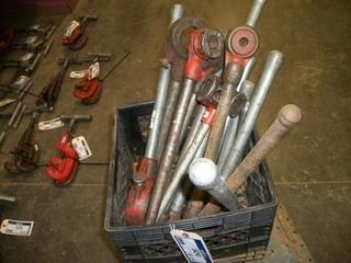 Qty of Rigid Pipe Threading Handles and Tool Holders