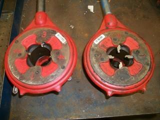 (2) Rigid Pipe Threaders c/w 1 in - 2 in