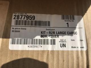 Polaris RZR Cargo Box Cover. P/N 2877959