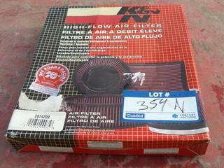 K&N High Flow Air Filter P/N 2874209