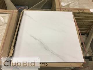 2' x 2' Glazed Polished Tiles 160 Pcs In White 
