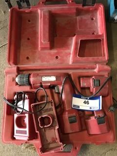 Milwaukee Cordless Drill C/w Charger And Batteries