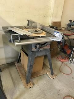 Craftsman Table Saw C/w Finishing Blades And Molding Head 