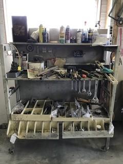 Work Bench with Tools and Contents